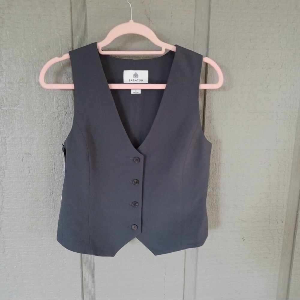 Babaton Black Women's Tailored Vest Size 6
